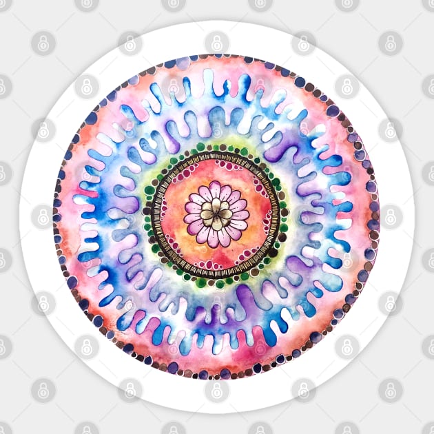 Flower Mandala Sticker by amyliafaizalart